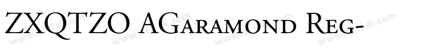 ZXQTZO AGaramond Reg字体转换